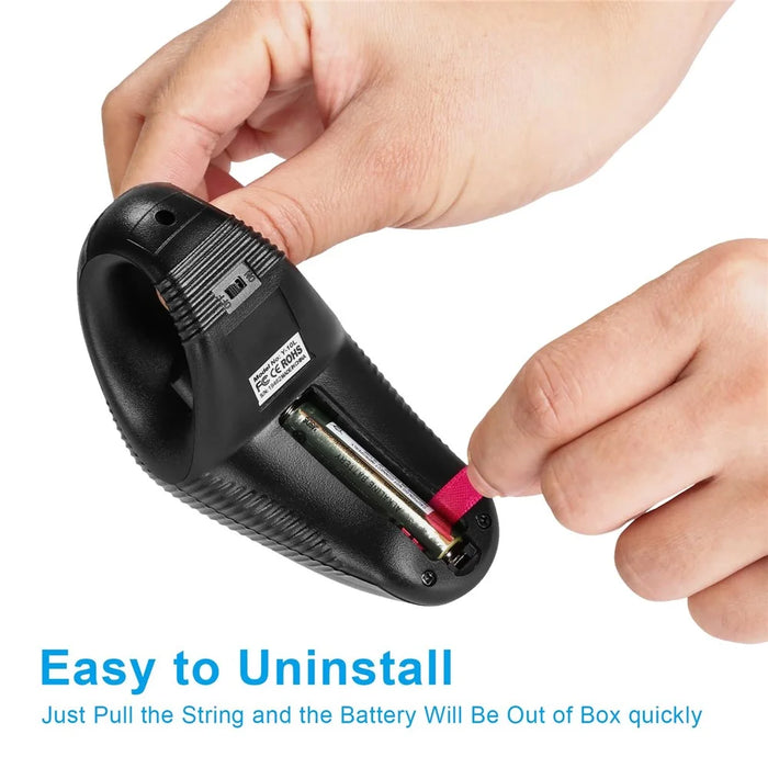Y-10W Wireless USB Handheld Finger Trackball Mouse with Laser Pointer for Left / Right Hand (No Battery) - 4