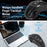 Y-10W Wireless USB Handheld Finger Trackball Mouse with Laser Pointer for Left / Right Hand (No Battery) - 6