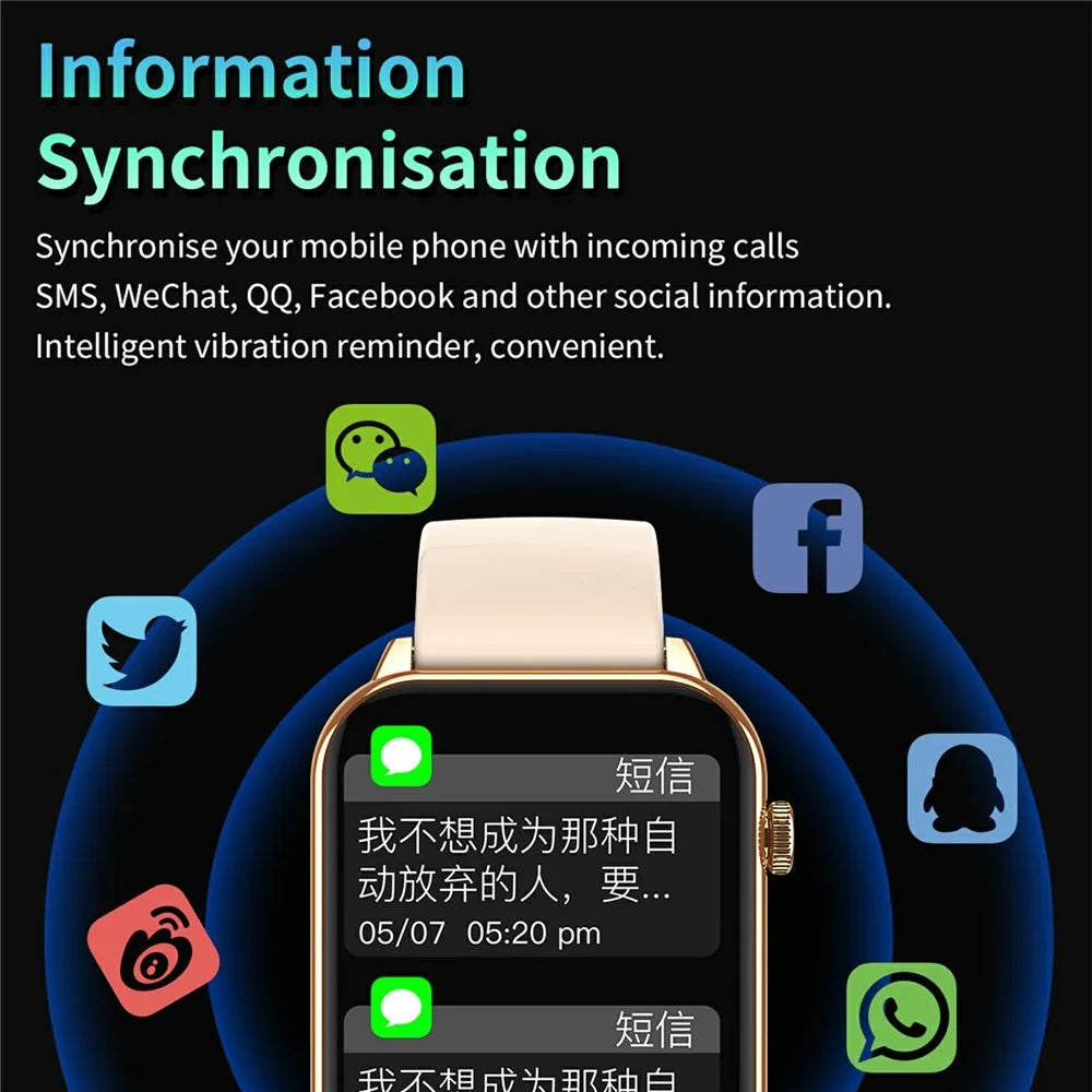 CY23 Bluetooth-compatible Call Smart Watch Heart Rate Sleep Health Monitoring Sports Watch - Black - 6