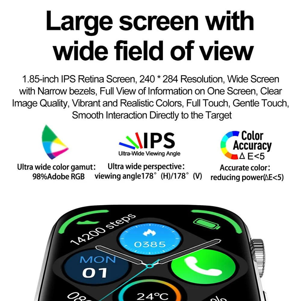 T92 Bluetooth-compatible Call Sports Watch Body Temperature Heart Rate Health Monitoring Smart Watch - Grey - 3