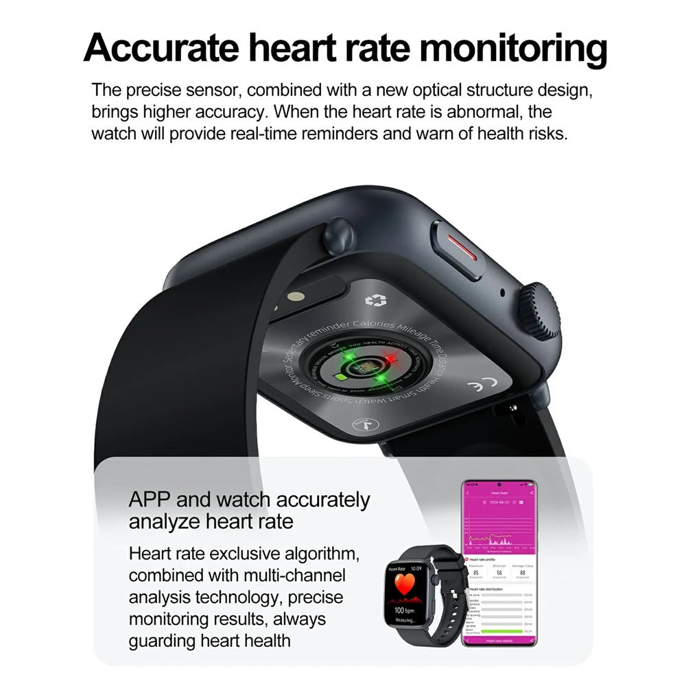 T92 Bluetooth-compatible Call Sports Watch Body Temperature Heart Rate Health Monitoring Smart Watch - Grey - 7