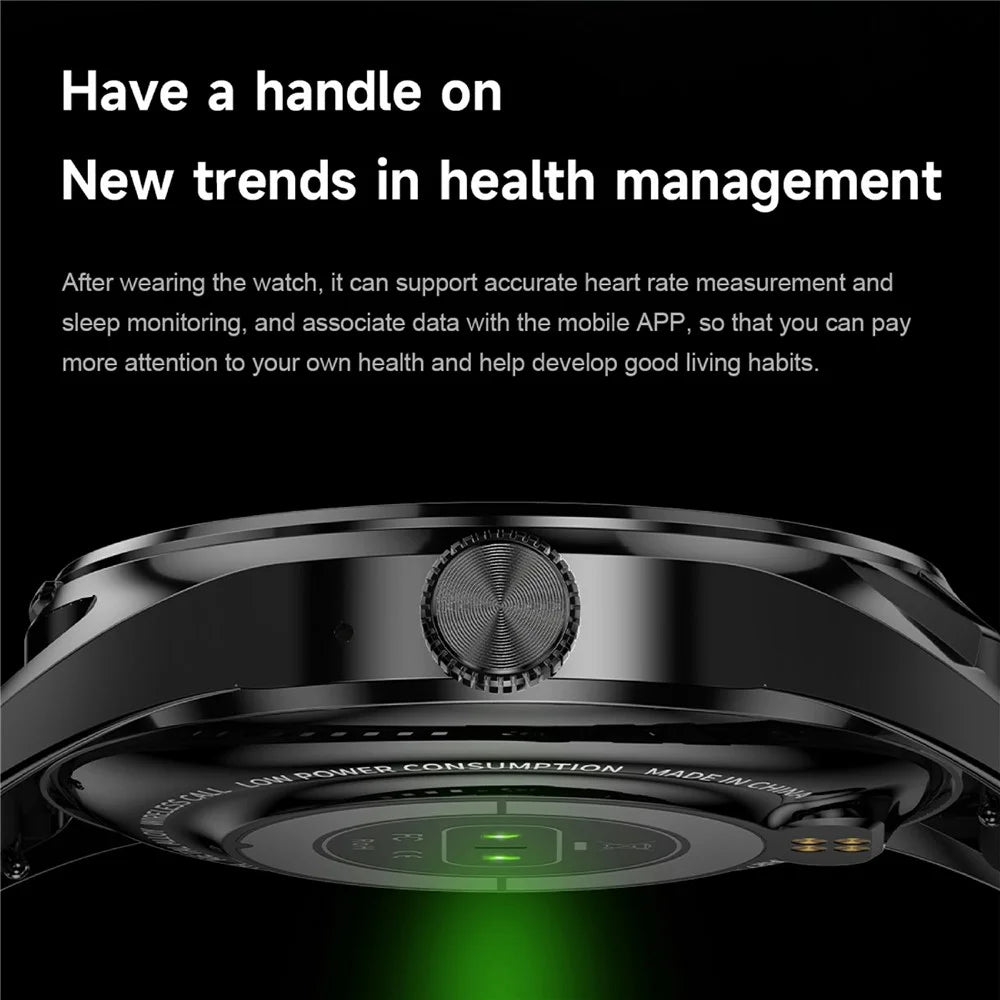 D9 Steel Strap Smart Watch with Earbuds Bluetooth-compatible 5.3 Heart Rate Monitor NFC Touch Screen Fitness Tracker - Black - 7