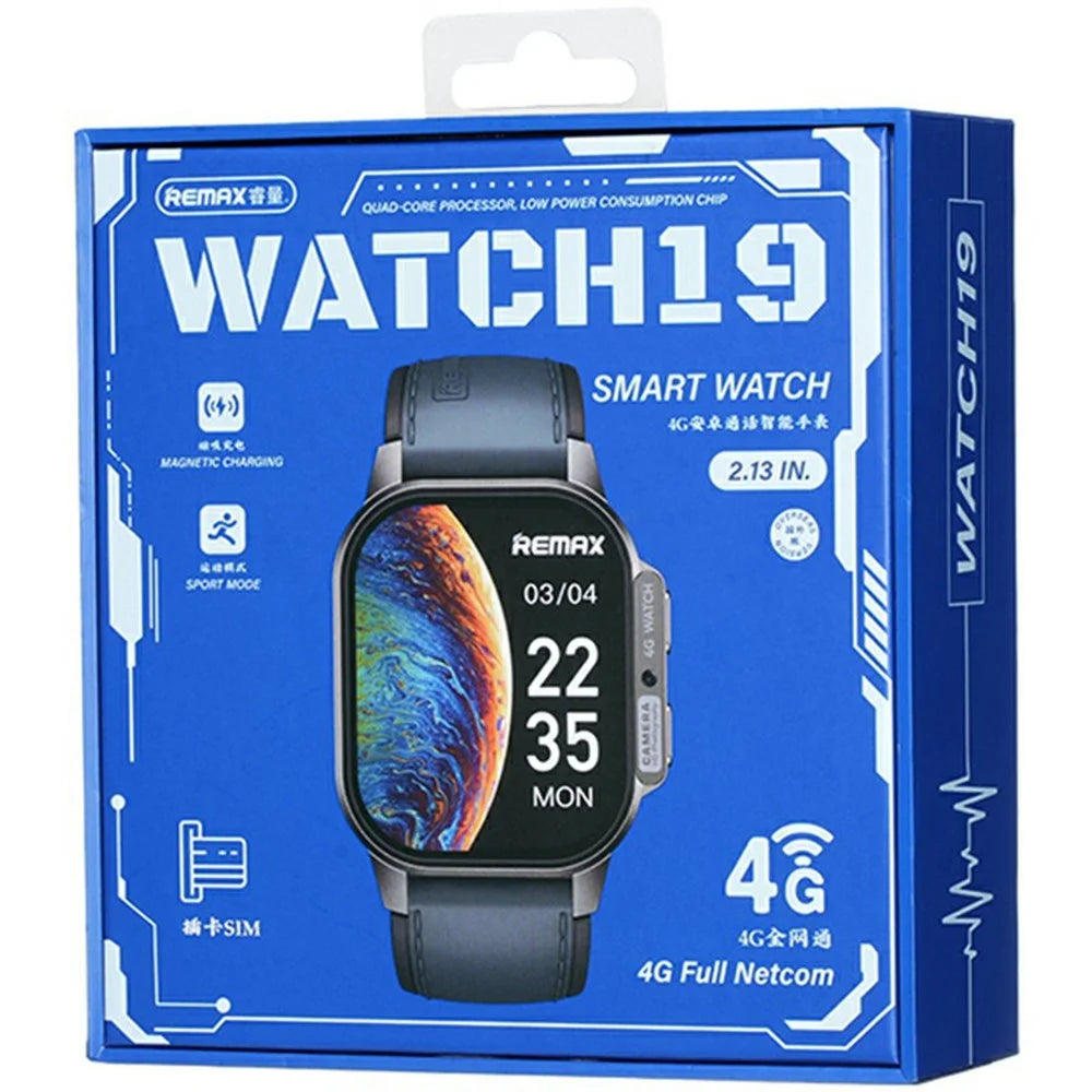 REMAX WATCH 19 4G Android Call Smart Watch GPS Navigation 2.13 Inch AMOLED Display Heart Rate Monitor - 3