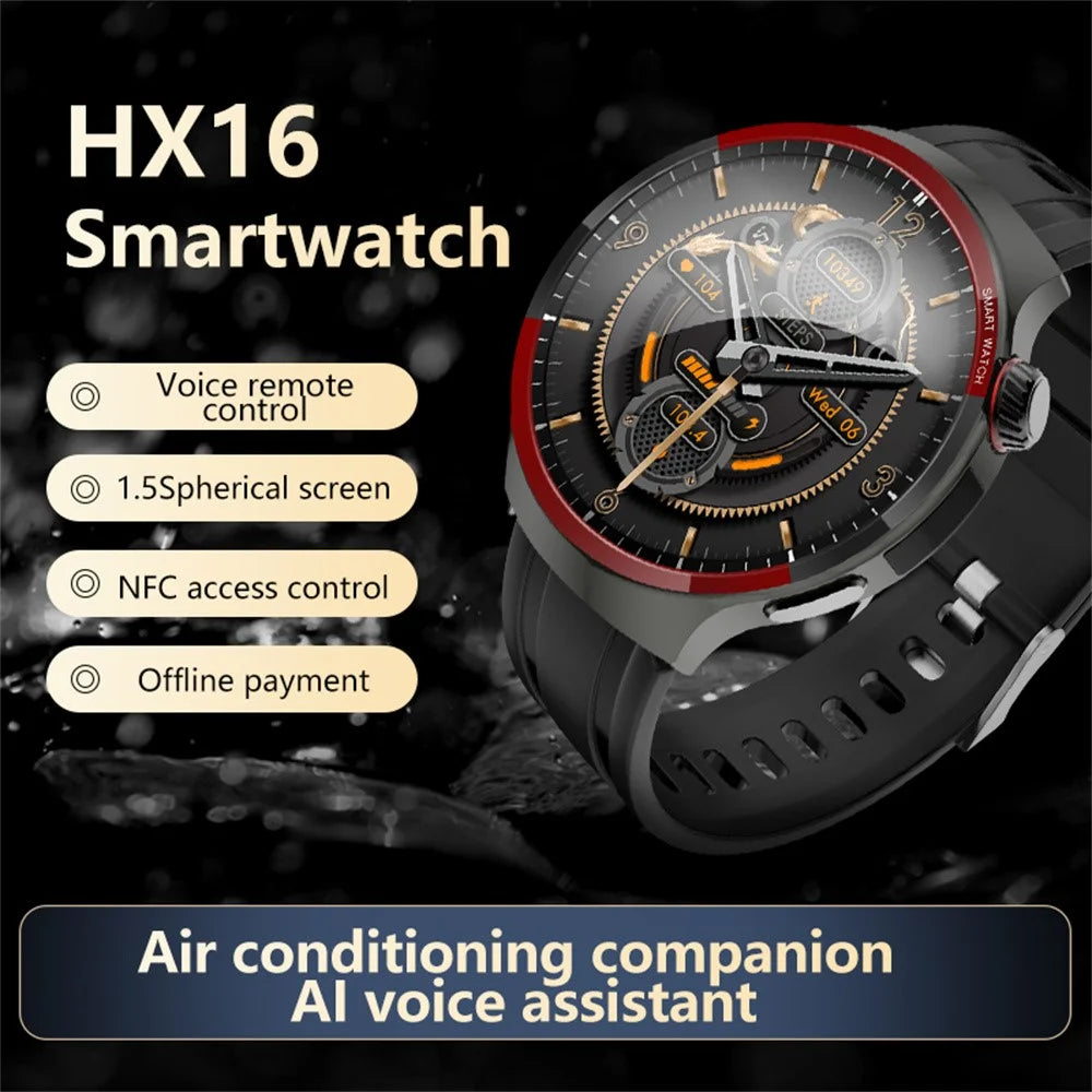 HX16 1.5 Inch Bluetooth-compatible Call Smart Watch Health Monitor Fitness Tracker Wrist Watch - 4