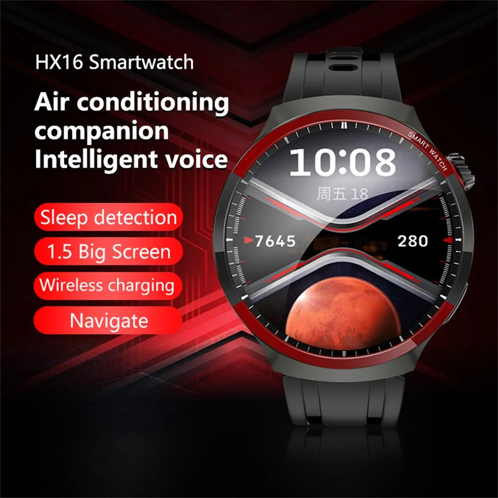 HX16 1.5 Inch Bluetooth-compatible Call Smart Watch Health Monitor Fitness Tracker Wrist Watch - 5