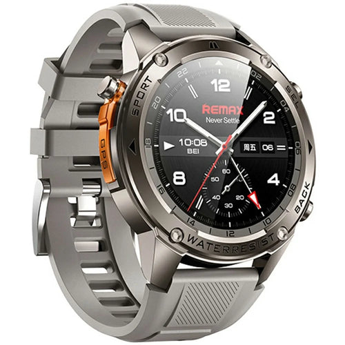 REMAX WATCH 18 Smart GPS Outdoor Sports Positioning Watch Fitness Tracker with Heart Rate Monitor  /  50M Waterproof - Silver - 1