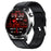 F60 1.55 Inch Round Screen Heart Rate Blood Oxygen Monitor SOS Alarm Sports Smart Watch with Leather Strap - Black - 2