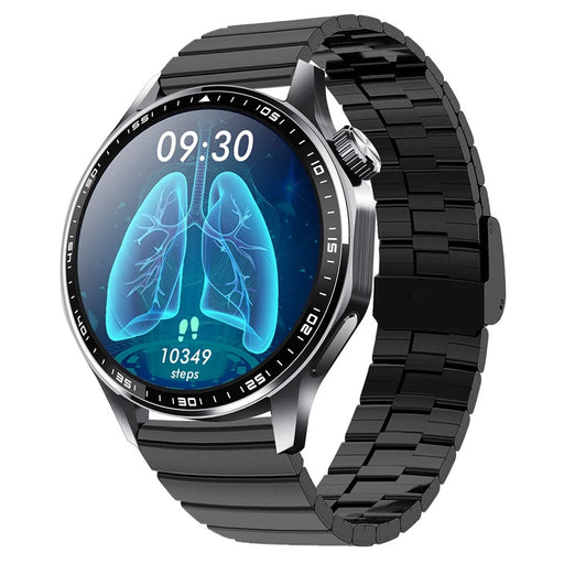 F61 1.55 Inch Round Screen Sports Smart Watch SOS Alarm Heart Rate Blood Oxygen Monitor with Bamboo Joint Strap - 2