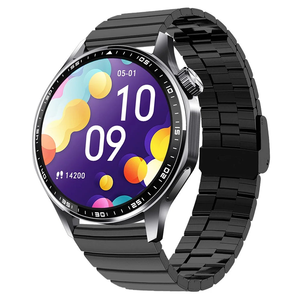 F61 1.55 Inch Round Screen Sports Smart Watch SOS Alarm Heart Rate Blood Oxygen Monitor with Bamboo Joint Strap - 3