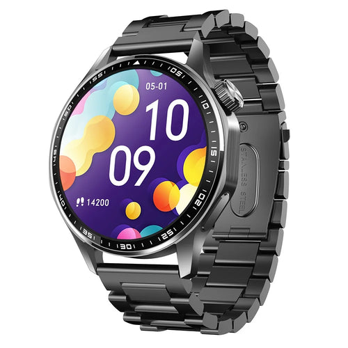 F61 1.55 Inch Round Screen Sports Smart Watch SOS Alarm Heart Rate Blood Oxygen Monitor with 3 Beads Strap - 1