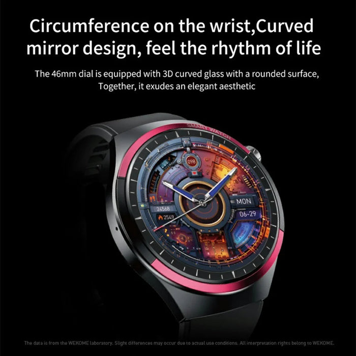 WEKOME WH-05 Smart Watch Zinc Alloy IP67 Waterproof Bluetooth-compatible HD Display Health Monitor - Black - 4