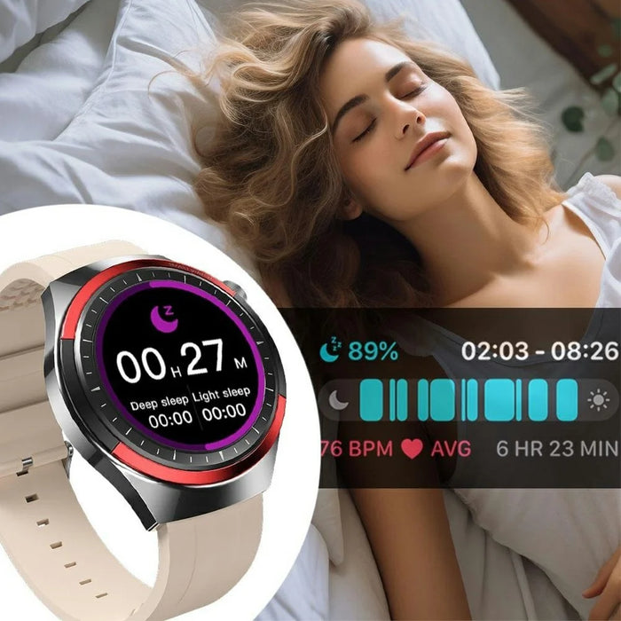 WEKOME WH-06 Smart Watch Zinc Alloy IP67 Waterproof Bluetooth-compatible HD Display Health Monitor Fitness Tracker - Silver - 7