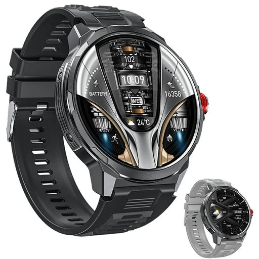 WEKOME WH-07 Smart Watch Zinc Alloy IP67 Waterproof Bluetooth-compatible 1.85 Inch HD Display Health Monitor with 2 Watch Straps - 1