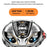 WEKOME WH-07 Smart Watch Zinc Alloy IP67 Waterproof Bluetooth-compatible 1.85 Inch HD Display Health Monitor with 2 Watch Straps - 3