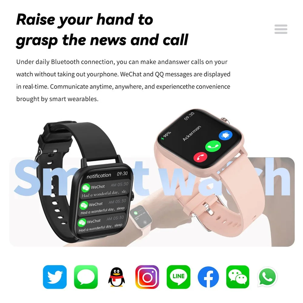 G42 1.83 Inch Women Health Monitor Smart Watch IP67 Waterproof Bluetooth-compatible Calling Sports Watch - Black - 6