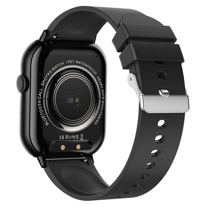 G44 2.01 Inch Smart Watch 24 Hours Heart Rate Monitor Fitness Tracker Wristwatch , Silicone Strap - Black - 4