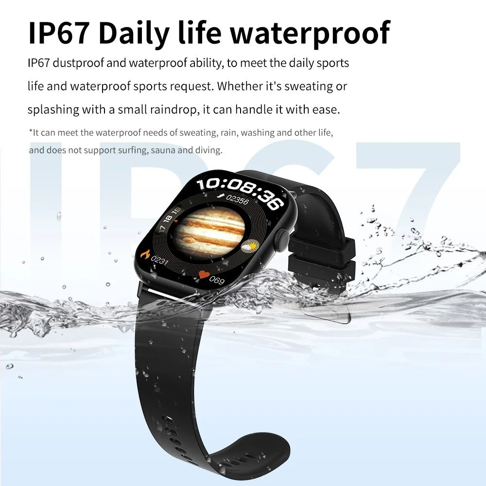 G44 2.01 Inch Smart Watch 24 Hours Heart Rate Monitor Fitness Tracker Wristwatch , Steel Strap - 6