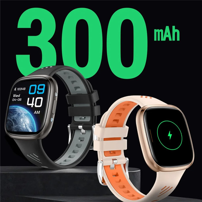 HT31 1.72 Inch IPS Screen Bluetooth-compatible Calling Smart Watch Health Monitor with UV Flashlight - Black - 5