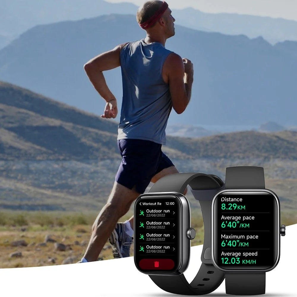 IDW25 1.83 Inch Smart Watch Bluetooth-compatible Calling Multi Sport Modes for Fitness Tracking  /  Health Monitoring - Black - 6