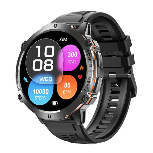 X3 Smart Watch Bluetooth-compatible Calling Heart Rate Blood Pressure Blood Oxygen Monitoring HD Large Screen Sport Watch - Black - 1