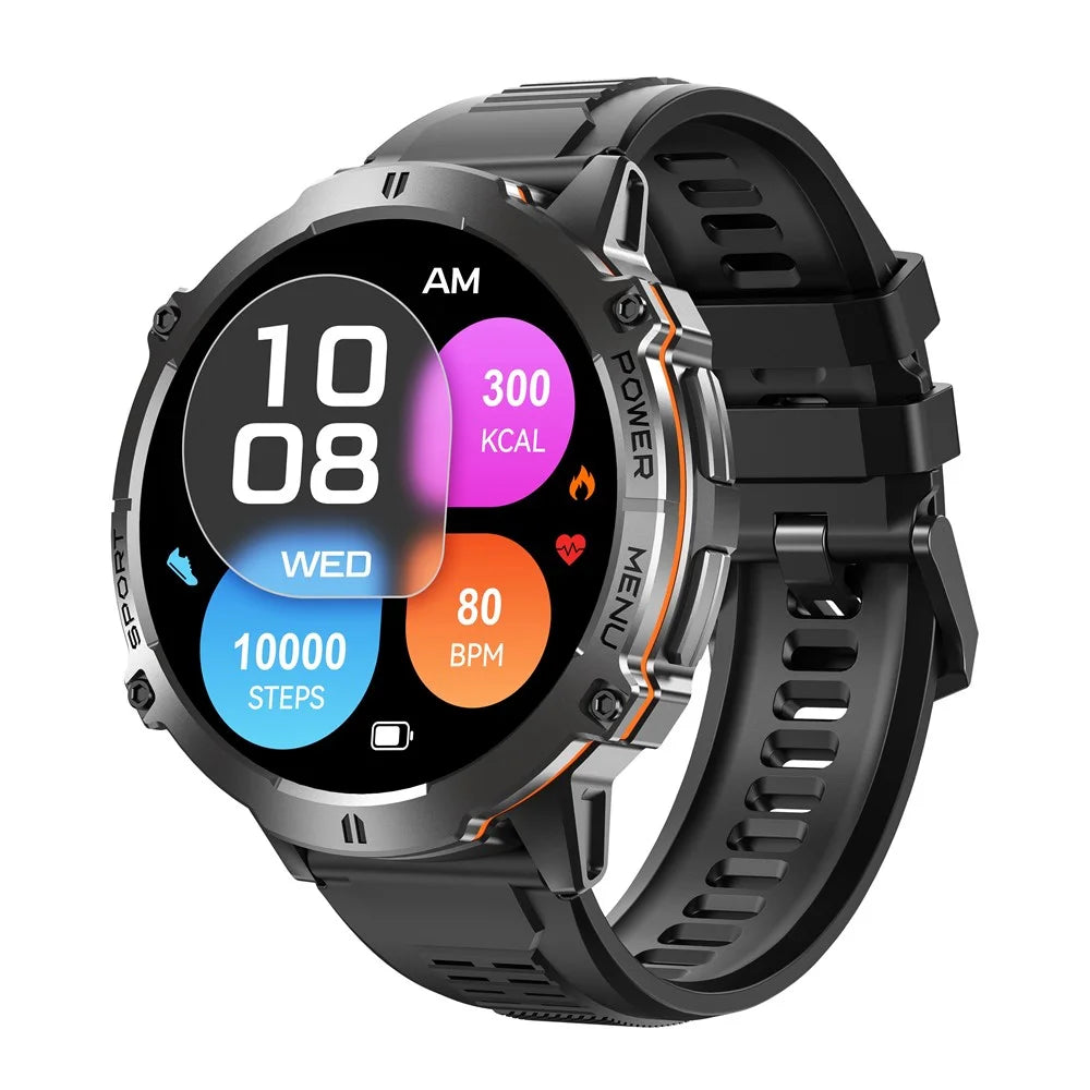 X3 Smart Watch Bluetooth-compatible Calling Heart Rate Blood Pressure Blood Oxygen Monitoring HD Large Screen Sport Watch - Black - 1