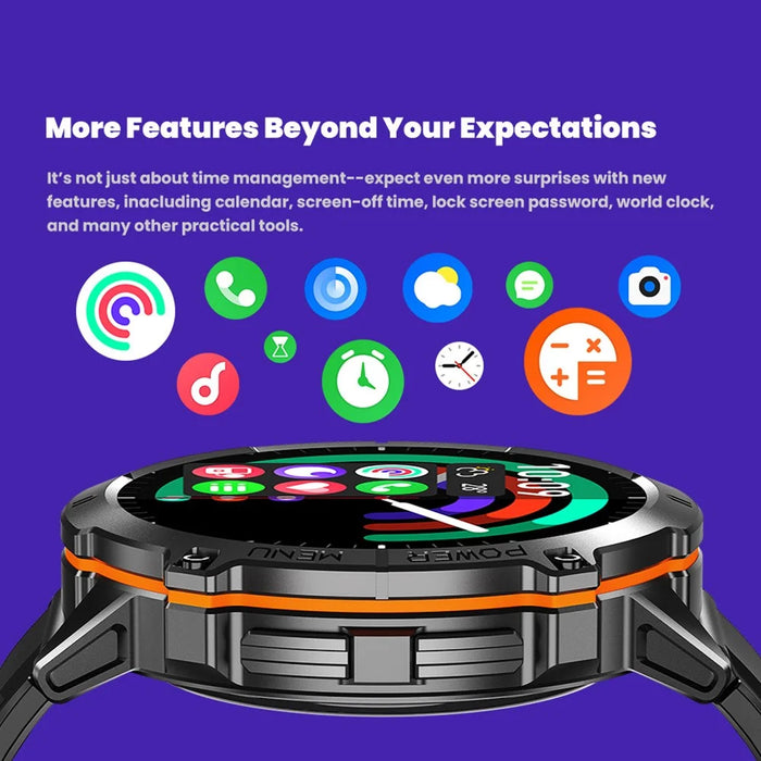 X3 Smart Watch Bluetooth-compatible Calling Heart Rate Blood Pressure Blood Oxygen Monitoring HD Large Screen Sport Watch - Black - 4