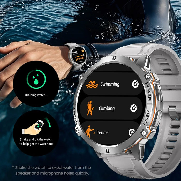 X3 Smart Watch Bluetooth-compatible Calling Heart Rate Blood Pressure Blood Oxygen Monitoring HD Large Screen Sport Watch - Black - 7