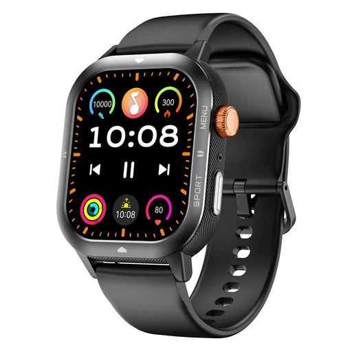 C30 Multifunction Smart Watch 1.95 Inch Large Screen 1ATM Waterproof Pedometer for Men Women Fitness Tracker - Black - 2