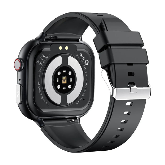 TK17 Silicone Strap 1.91 Inch Smart Watch Bluetooth-compatible Call ECG Health Monitor Waterproof Sports Pedometer Watch - Black - 2