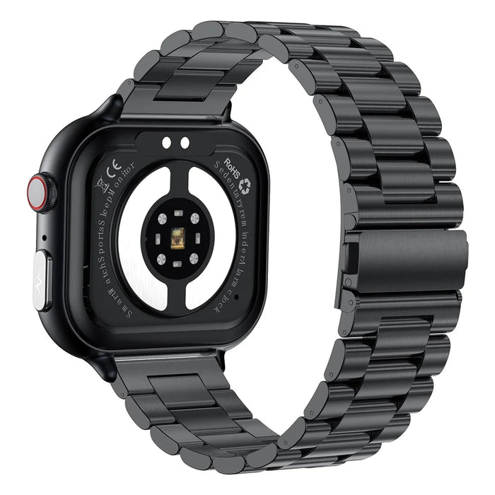 TK17 Steel Strap 1.91 Inch Smart Watch Bluetooth-compatible Call ECG Health Monitor Waterproof Sports Pedometer Watch - Black - 2