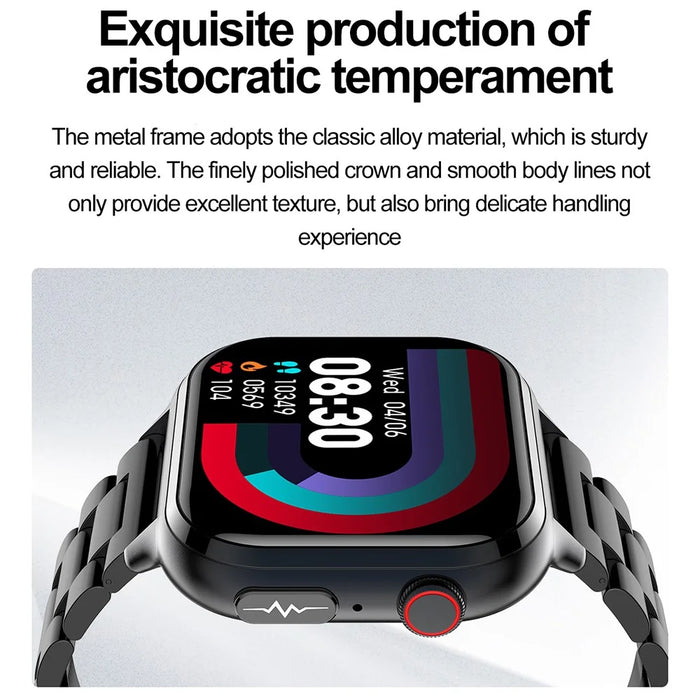 TK17 Steel Strap 1.91 Inch Smart Watch Bluetooth-compatible Call ECG Health Monitor Waterproof Sports Pedometer Watch - Black - 5