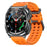 GT98 2 in 1 TWS Earphones 1.53 Inch HD Round Screen Waterproof Sport Smartwatch - Black+Orange - 3