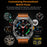 GT98 2 in 1 TWS Earphones 1.53 Inch HD Round Screen Waterproof Sport Smartwatch - Black+Orange - 7