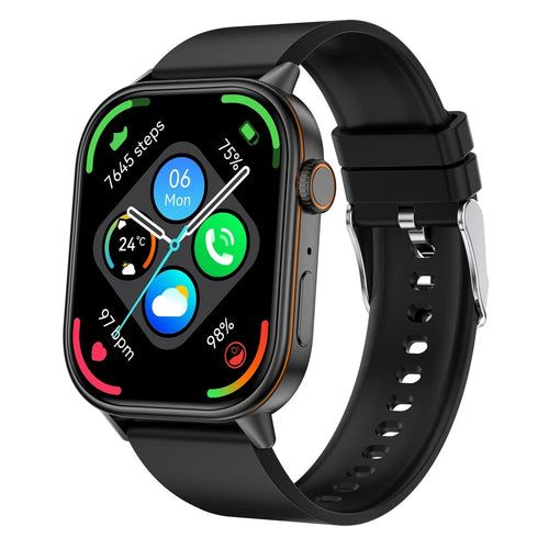 QX17 GPS Smartwatch Heart Rate Blood Oxygen Sleep Monitor Waterproof Calling Sports Watch - Black - 1