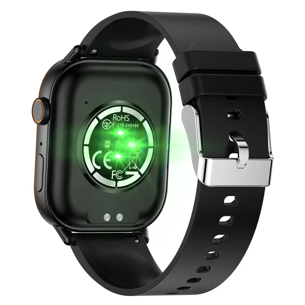 QX17 GPS Smartwatch Heart Rate Blood Oxygen Sleep Monitor Waterproof Calling Sports Watch - Black - 2