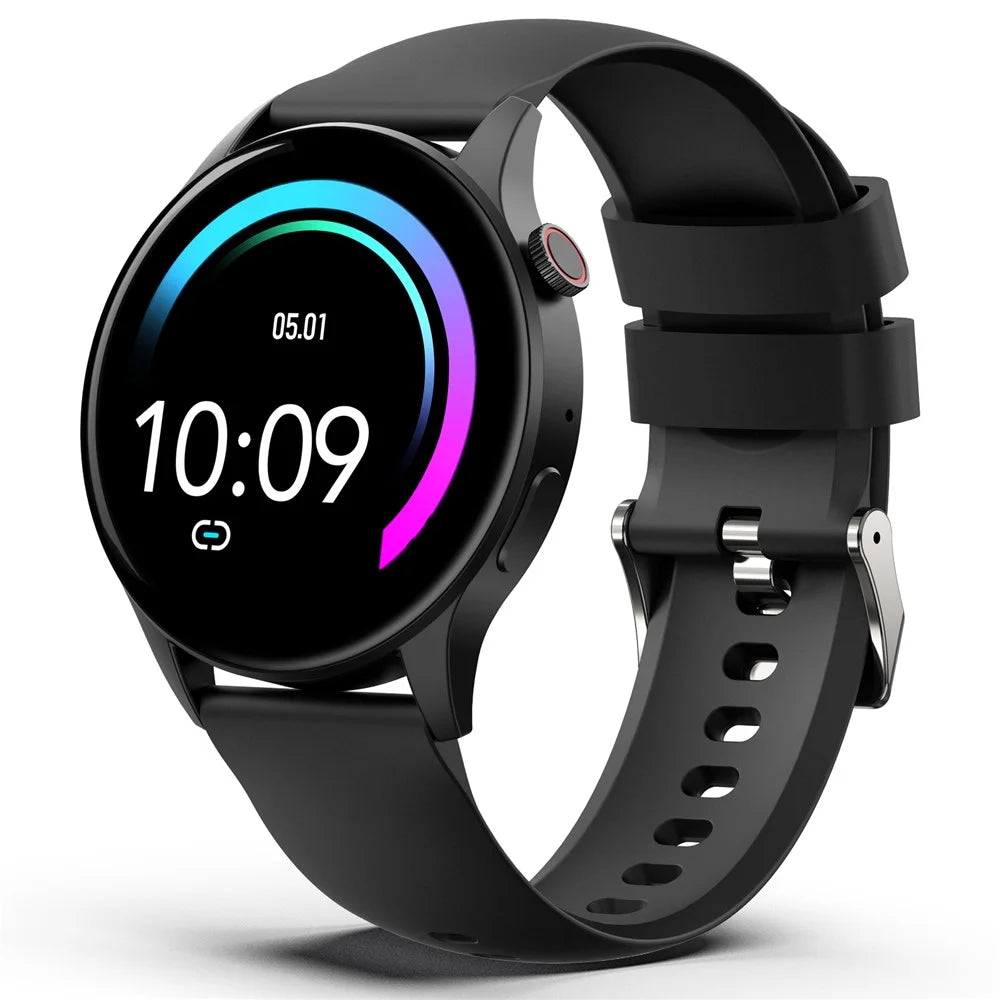 Y85 Smart Watch AMOLED Display Bluetooth-compatible Calling Temperature Blood Pressure Sleep Monitor Watch - Black - 1