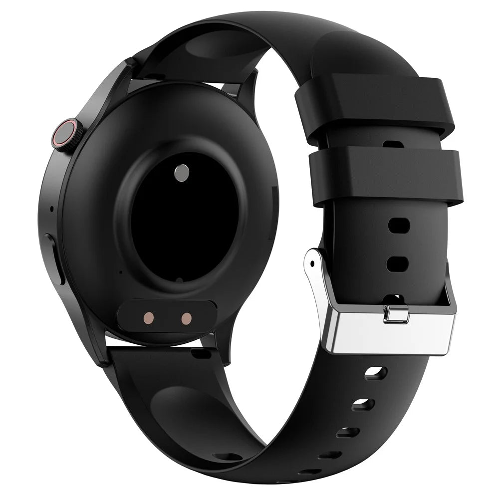 Y85 Smart Watch AMOLED Display Bluetooth-compatible Calling Temperature Blood Pressure Sleep Monitor Watch - Black - 2