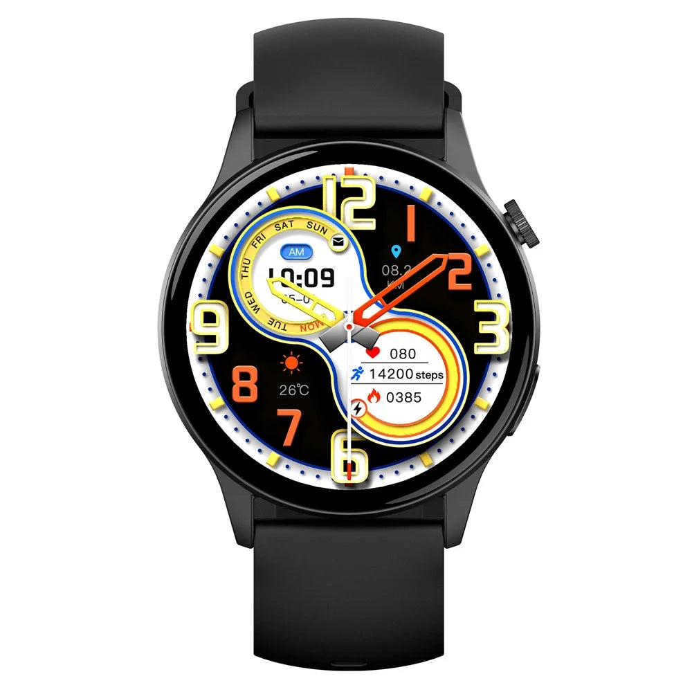 Y85 Smart Watch AMOLED Display Bluetooth-compatible Calling Temperature Blood Pressure Sleep Monitor Watch - Black - 5