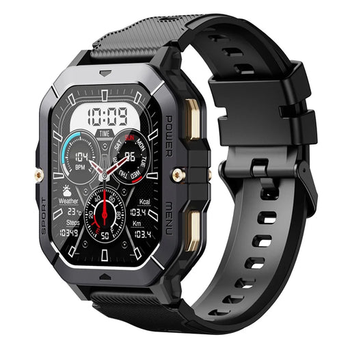 C28 2.02 Inch TFT Screen Outdoor Multifunction Sports Tracker Heart Rate Monitoring Smart Watch - Black - 1