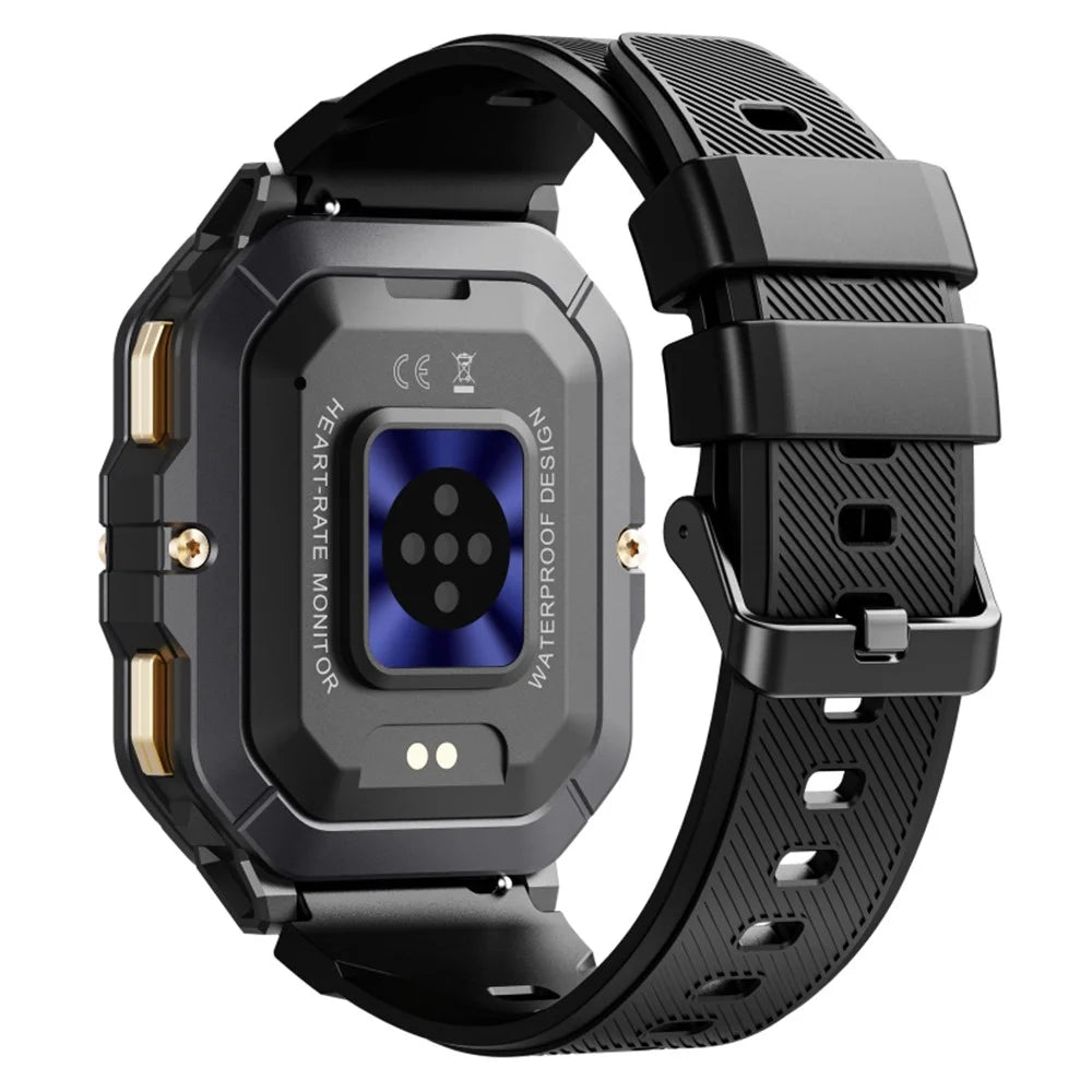 C28 2.02 Inch TFT Screen Outdoor Multifunction Sports Tracker Heart Rate Monitoring Smart Watch - Black - 2