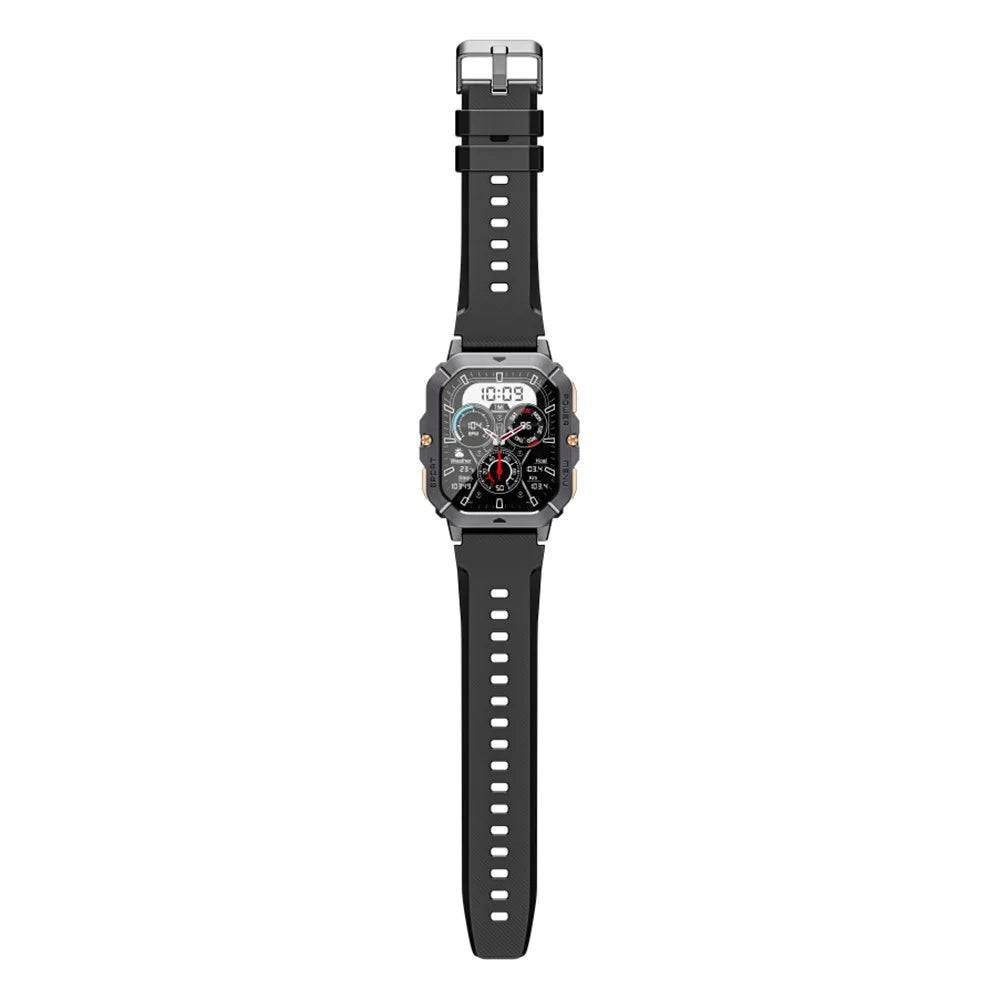 C28 2.02 Inch TFT Screen Outdoor Multifunction Sports Tracker Heart Rate Monitoring Smart Watch - Black - 4