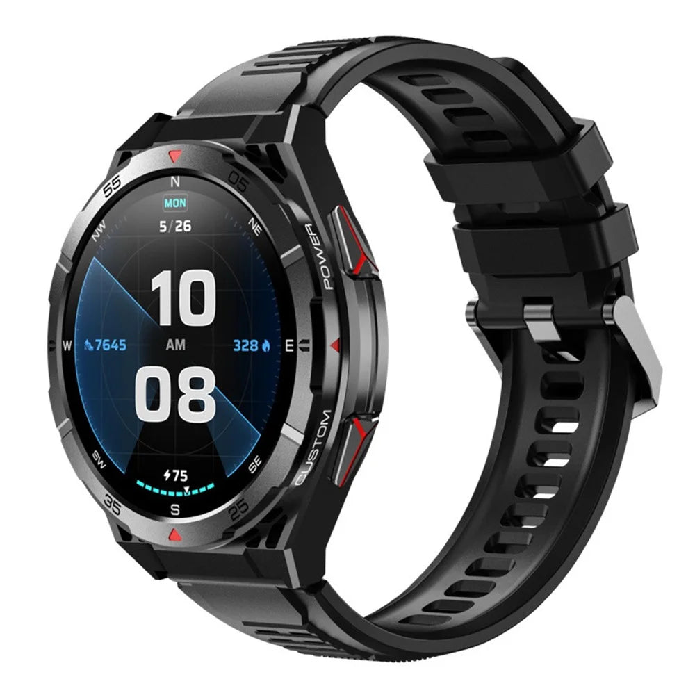 X2B Multifunction GPS Smart Watch 3 ATM Waterproof Compass Altitude Barometer Fitness Tracker - Black - 1