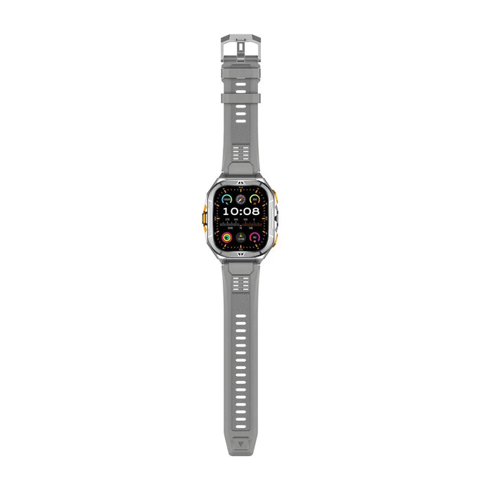 X5 GPS Sports Watch 1.96 Inch AMOLED Screen Heart Rate Monitor 5 ATM Waterproof Smart Watch - Grey - 6