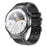 ET456 Leather Strap 1.56 Inch Round AMOLED Screen Smart Watch Bluetooth-Compatible Call ECG Health Monitor Sports Watch - Black - 1