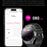 ET456 Leather Strap 1.56 Inch Round AMOLED Screen Smart Watch Bluetooth-Compatible Call ECG Health Monitor Sports Watch - Black - 3