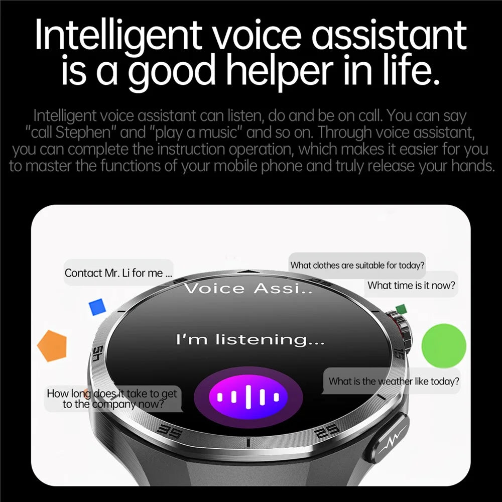 ET456 Steel Strap 1.56 Inch Round AMOLED Screen Smart Watch Bluetooth-Compatible Call ECG Health Monitor Sports Watch - 4