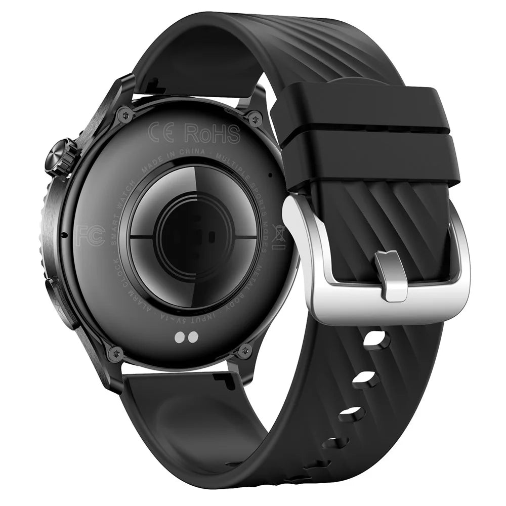 MT800 ECG Smart Watch 1.56 Inch AMOLED Curved Screen Bluetooth-Compatible Calling Heart Rate Monitor Watch - Black - 4