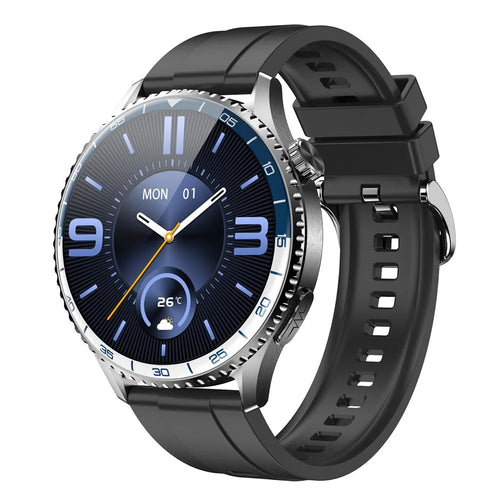 MT900 ECG Smart Watch 1.56 AMOLED Display Alipay Bluetooth-Compatible Calling Health Monitor Sport Watch - Black - 1