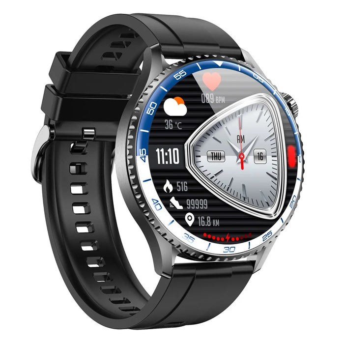 MT900 ECG Smart Watch 1.56 AMOLED Display Alipay Bluetooth-Compatible Calling Health Monitor Sport Watch - Black - 2