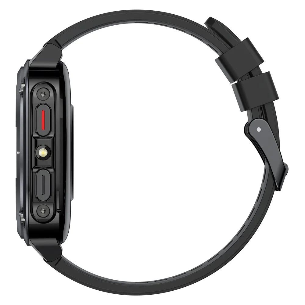 S90 1.39 Inch Round Screen Smartwatch Heart Rate Monitor Fitness Tracker Sports Watch - Black - 4